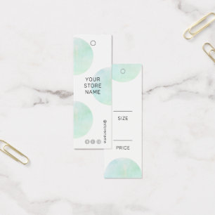 Modern Green Watercolor Social Media  Price Tag