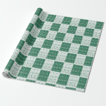 Modern Green & White Mudcloth African Inspired Hol