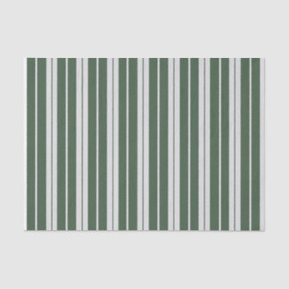 Modern Green White Striped Tissue Paper