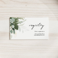 Modern Greenery and Gold Baby Shower Registry