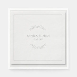 Modern Greenery Eucalyptus Wedding Bridal Shower N Napkin