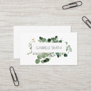 Modern Greenery Timeless Evergreen  Business Card