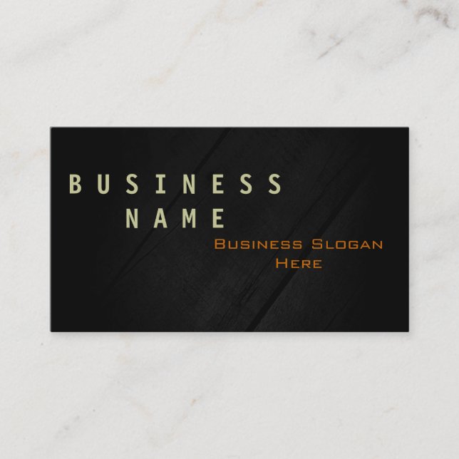 Modern Grey Abstract Business Card (Front)
