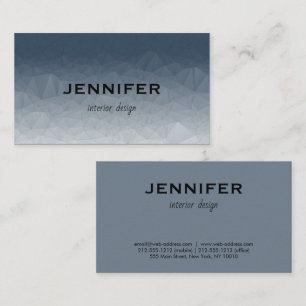 Modern Grey Abstract Interior Design. Business Card