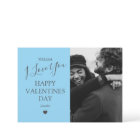 Modern Grey And Blue Photo Valentines Day