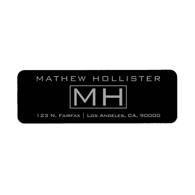 Modern Grey & Black Professional (Front)