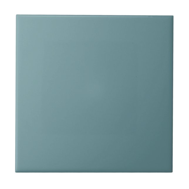 Modern grey blue solid coloured  tile (Front)