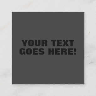 Modern Grey Bold Minimalist Professional Your Text Enclosure Card