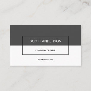 Modern Grey Business Card