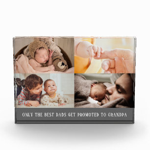 Modern Grey Collage for Grandpa Photo Block