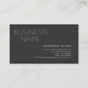 Modern Grey Consultant Business Card