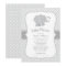 Modern Grey Elephant Gender Neutral Shower