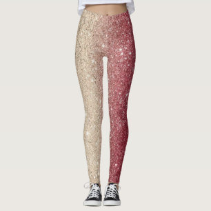 Modern Grey Glitter Sparkles Leggings