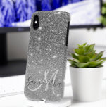 Modern Grey Glitter Sparkles Personalised Name Case-Mate iPhone Case<br><div class="desc">Introducing the exquisite Modern Grey Glitter Sparkles with Personalised Name product, a stunning combination of contemporary design and personalised elegance. This product features a captivating backdrop in a modern shade of grey, exuding sophistication and style. The subdued yet chic colour sets the stage for the mesmerising sparkle of glitter, which...</div>