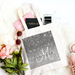 Modern Grey Glitter Sparkles Personalised Name Tote Bag<br><div class="desc">Introducing the exquisite Modern Grey Glitter Sparkles with Personalised Name product, a stunning combination of contemporary design and personalised elegance. This product features a captivating backdrop in a modern shade of grey, exuding sophistication and style. The subdued yet chic colour sets the stage for the mesmerising sparkle of glitter, which...</div>