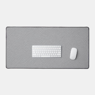 Modern Grey Leather Look Desk Mat Protection Pad