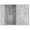  Modern Grey Marble And Wood Family Name Monogram 