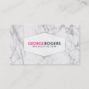 Modern Grey Marble Texture Business Card