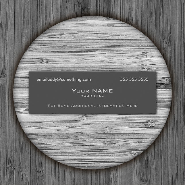 Modern Grey Mini Business Card (Creator Uploaded)
