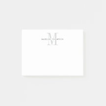 Modern Grey Monogram