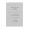 Modern Grey Monogram Reply Cards with Menu Options