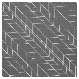 Modern Grey or Any Custom Colour Herrinbone Fabric