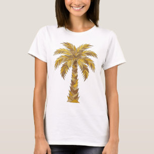 Modern Grey PALM TREE Bold Design T-Shirt