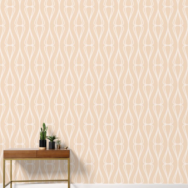 Modern Grey Pastel Brown Wallpaper (Hallway)
