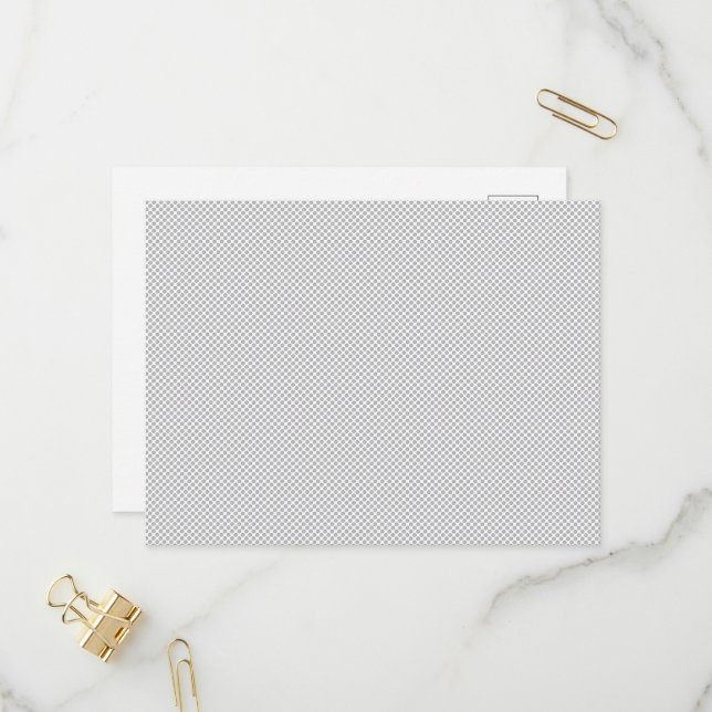 Modern Grey Polka Dot Event Sign Background Invitation Postcard (Front/Back In Situ)
