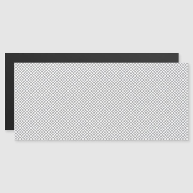 Modern Grey Polka Dot Event Sign Background Magnetic Invitation (Front/Back)