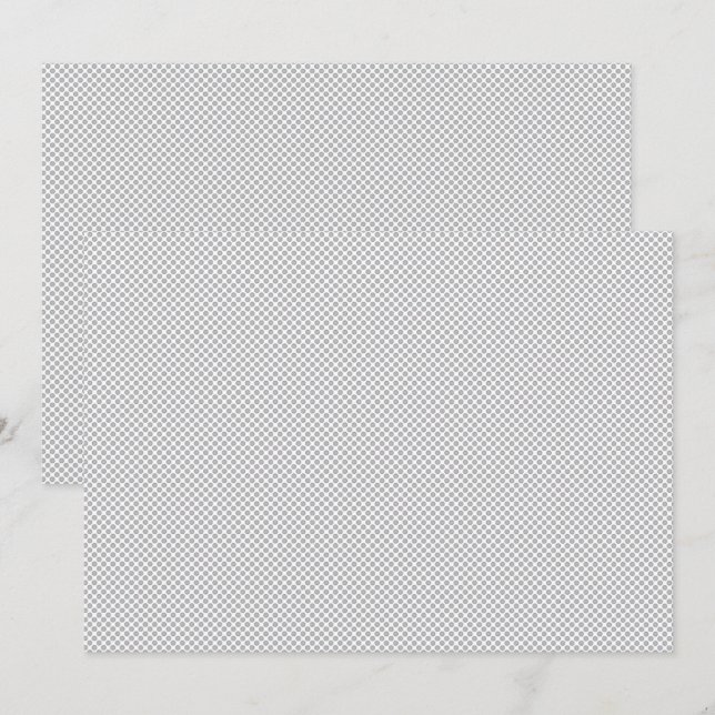 Modern Grey Polka Dot Event Sign Background Save The Date (Front/Back)