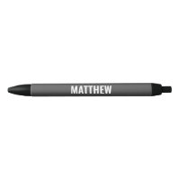 Modern Grey Professional Monogram name