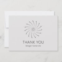 Modern Grey Spiral Dot Elegant