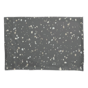 Modern Grey Terrazzo Pillowcase