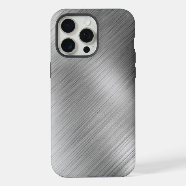 Modern Grey Texture Template iPhone Case (Back)