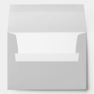 Modern Grey White Baby Shower Simple Envelope
