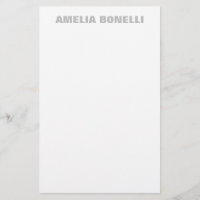 Modern Grey White Bold Minimalist Professional
