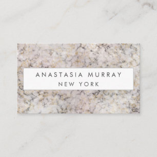Modern Grey, White & Gold Marble Minimalist Luxury Business Card