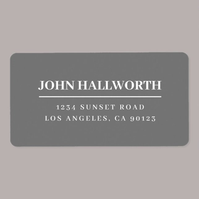 Modern Grey & White Label (Creator Uploaded)