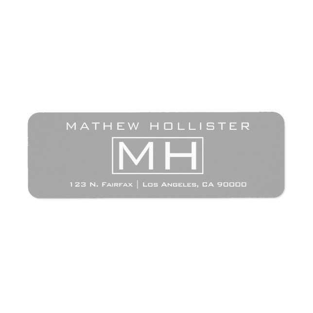 Modern Grey & White Professional (Front)