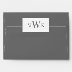Modern Grey with Marble Design Inside Envelope
