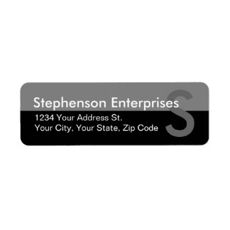 Modern Greys Return Address Labels