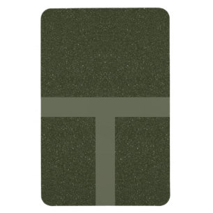 Modern Grid Moss Green Magnet – Customisable