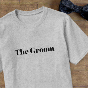 Modern Groom Bachelor Party Wedding T-Shirt
