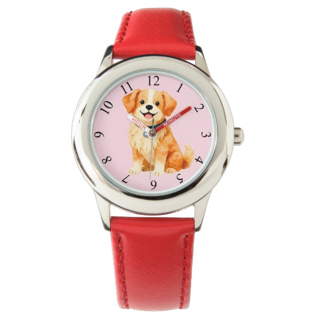 Modern Grooming Dog Personalised Collection Watch (Front)