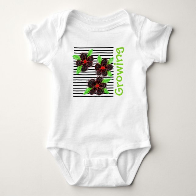Modern Growing Baby Outfit Bodysuit (Front)