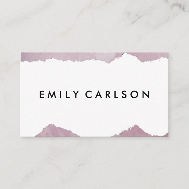 Modern Grunge Business Card (Front)