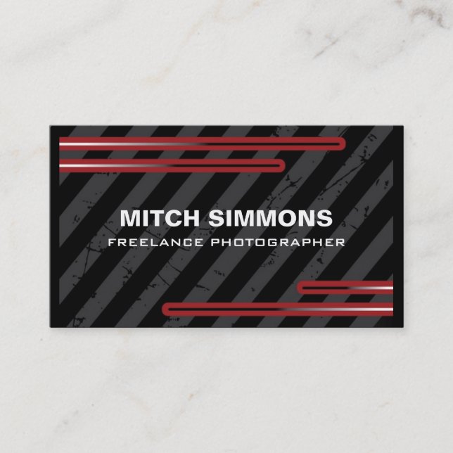 Modern Grunge Business Cards (Front)