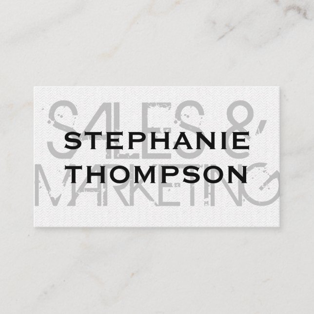 Modern Grunge Font with Wavy Pattern Business Card (Front)