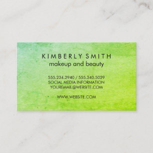 Modern Grunge Green Business Card